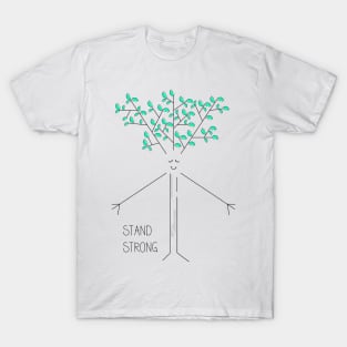 Cartoon drawing of a smiling tree T-Shirt